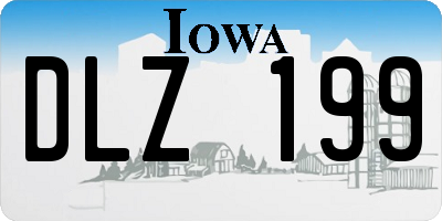 IA license plate DLZ199