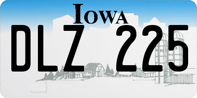IA license plate DLZ225