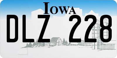 IA license plate DLZ228