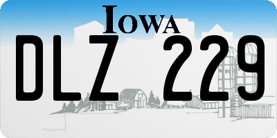 IA license plate DLZ229