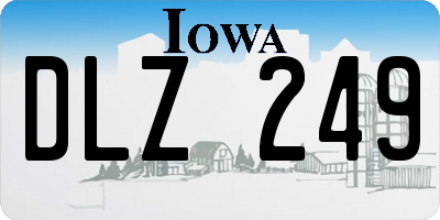 IA license plate DLZ249
