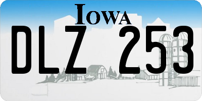 IA license plate DLZ253