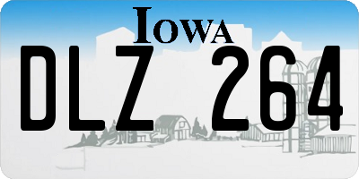 IA license plate DLZ264