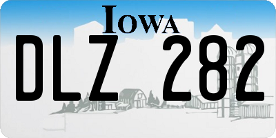 IA license plate DLZ282