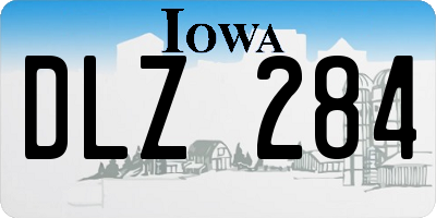 IA license plate DLZ284
