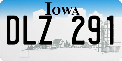 IA license plate DLZ291