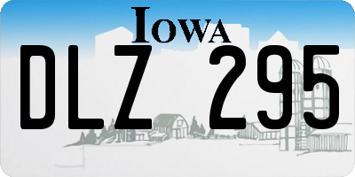 IA license plate DLZ295