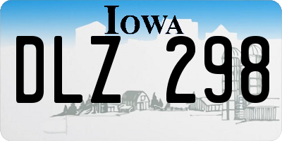 IA license plate DLZ298