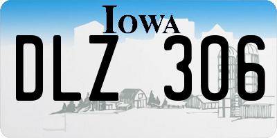 IA license plate DLZ306