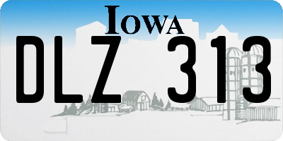 IA license plate DLZ313