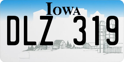 IA license plate DLZ319
