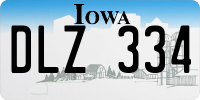 IA license plate DLZ334