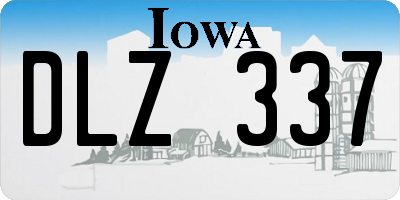 IA license plate DLZ337