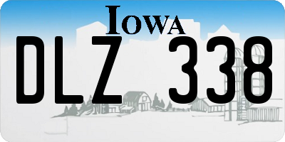 IA license plate DLZ338