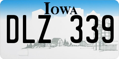 IA license plate DLZ339