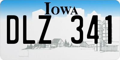 IA license plate DLZ341