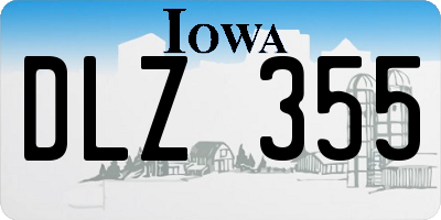 IA license plate DLZ355