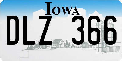 IA license plate DLZ366