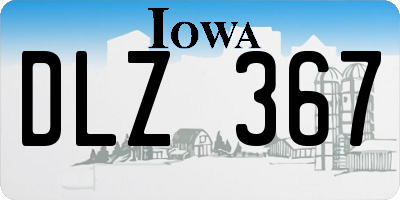 IA license plate DLZ367