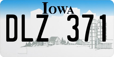 IA license plate DLZ371