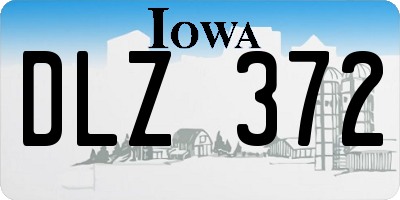 IA license plate DLZ372