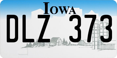 IA license plate DLZ373