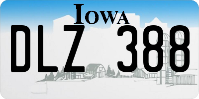 IA license plate DLZ388