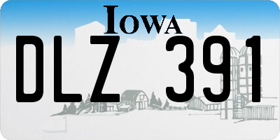 IA license plate DLZ391