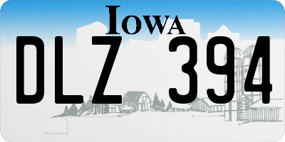IA license plate DLZ394