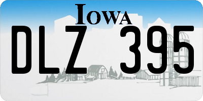 IA license plate DLZ395