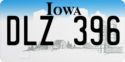 IA license plate DLZ396