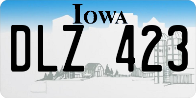 IA license plate DLZ423
