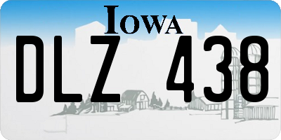 IA license plate DLZ438