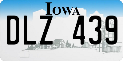 IA license plate DLZ439