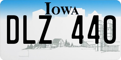 IA license plate DLZ440