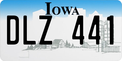 IA license plate DLZ441