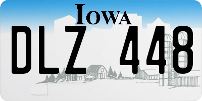 IA license plate DLZ448