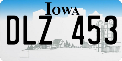 IA license plate DLZ453