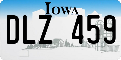 IA license plate DLZ459