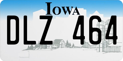 IA license plate DLZ464