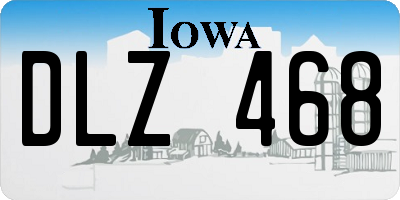 IA license plate DLZ468