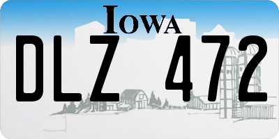 IA license plate DLZ472