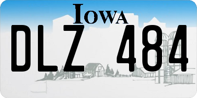 IA license plate DLZ484