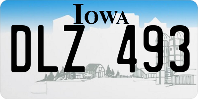 IA license plate DLZ493