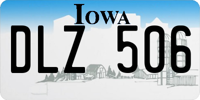 IA license plate DLZ506