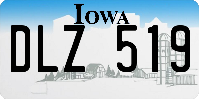IA license plate DLZ519