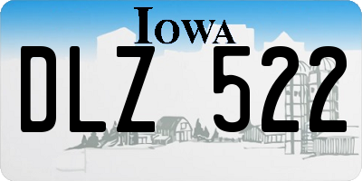 IA license plate DLZ522