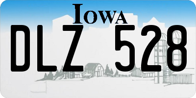 IA license plate DLZ528