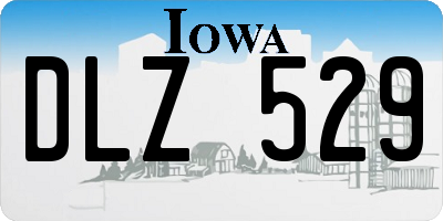 IA license plate DLZ529