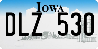 IA license plate DLZ530